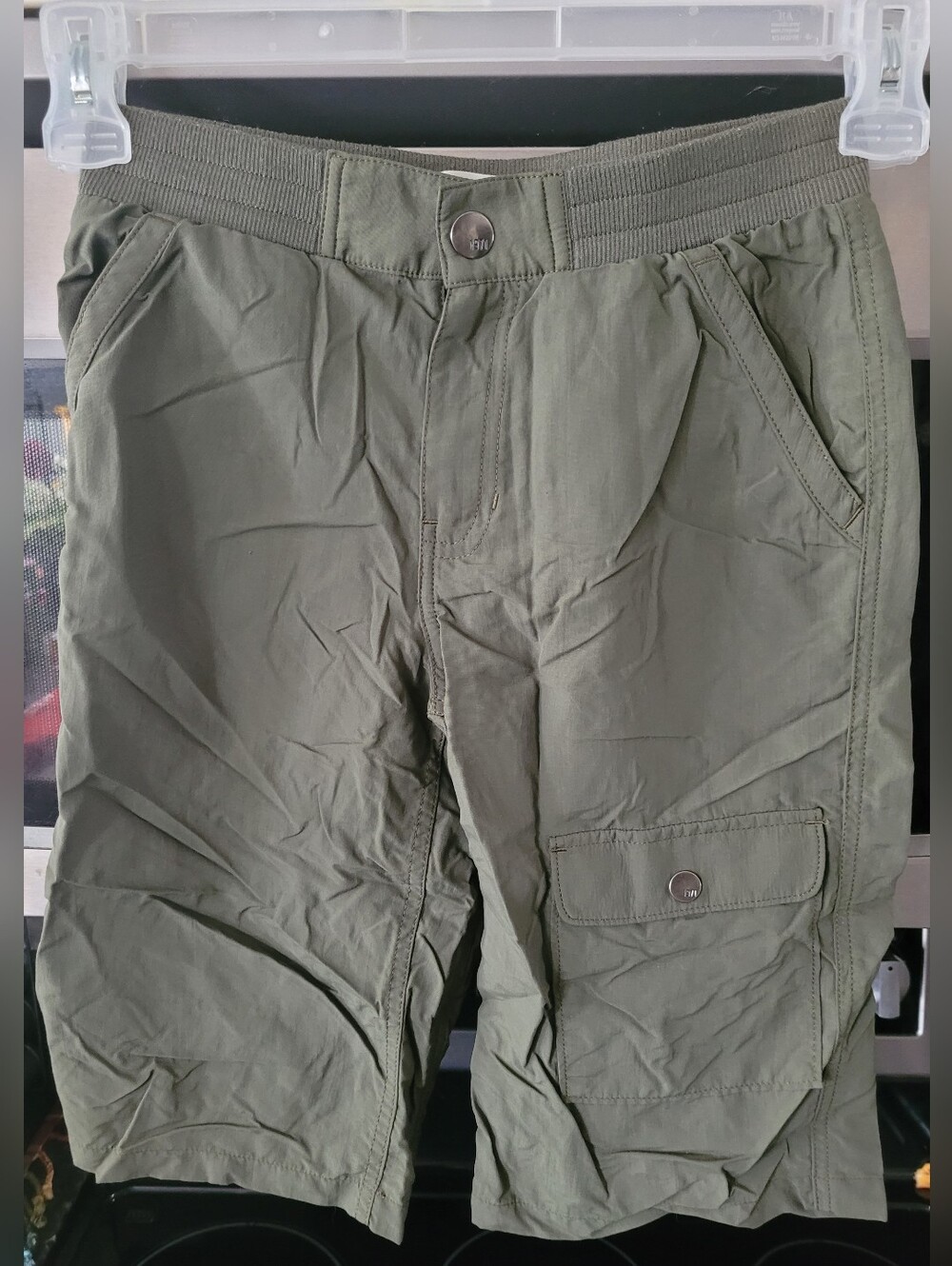MEC Olive Green Kids Cargo Shorts